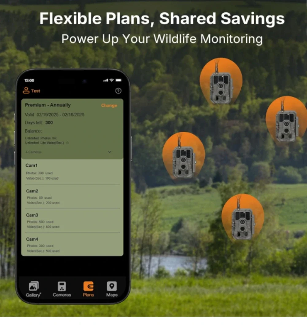 GardePro X60 Pro Max 2025 Cellular Trail Camera 32GB Memory Live View